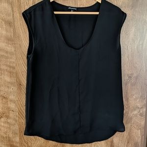 Sheer v neck tank top